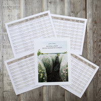 An overhead of the Bloom to Seed book bonus materials.