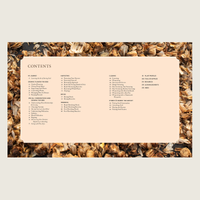 An excerpt from the Bloom to Seed Table of Contents.