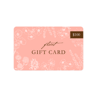 An overhead of Floret's Gift Card $100